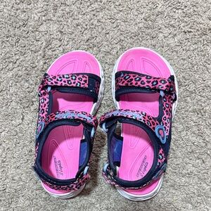 Stylish Pink Leopard Kids Sandals